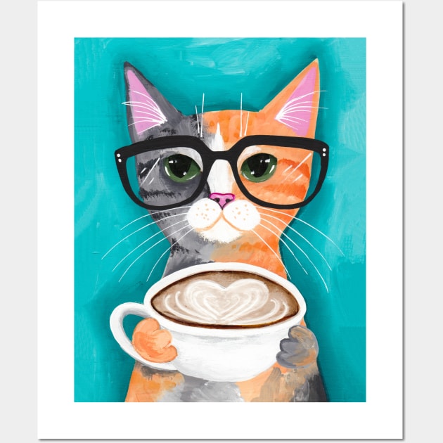 A Latte of Love Wall Art by KilkennyCat Art